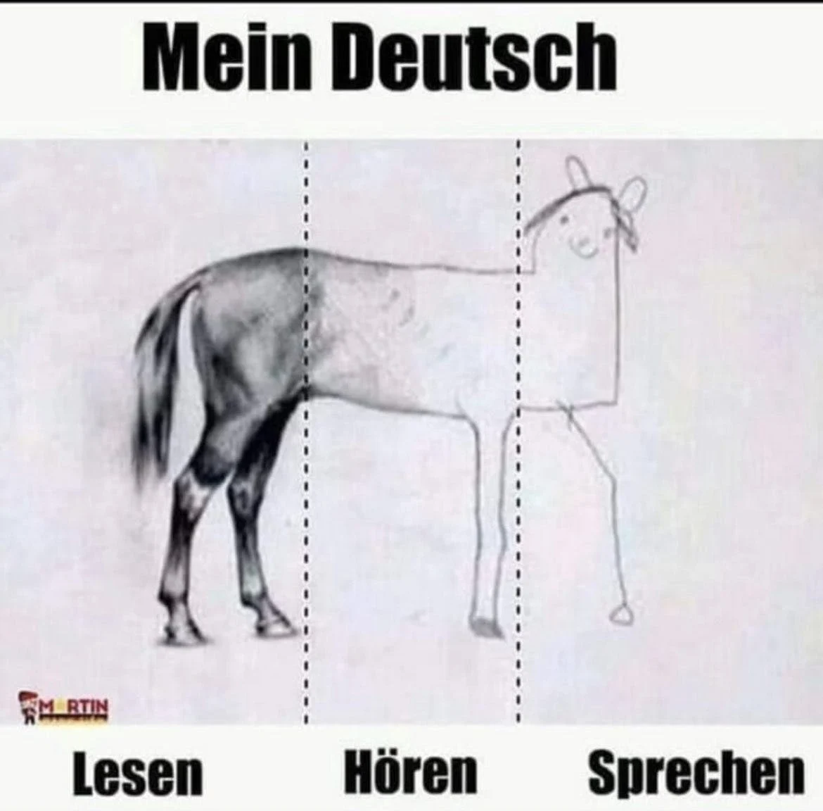 Learning German Meme